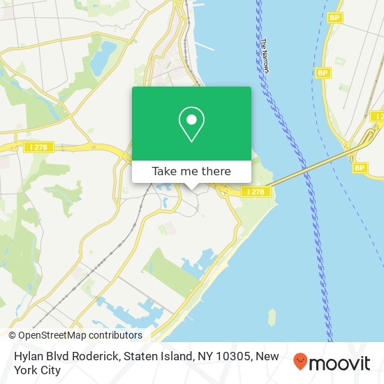 Mapa de Hylan Blvd Roderick, Staten Island, NY 10305