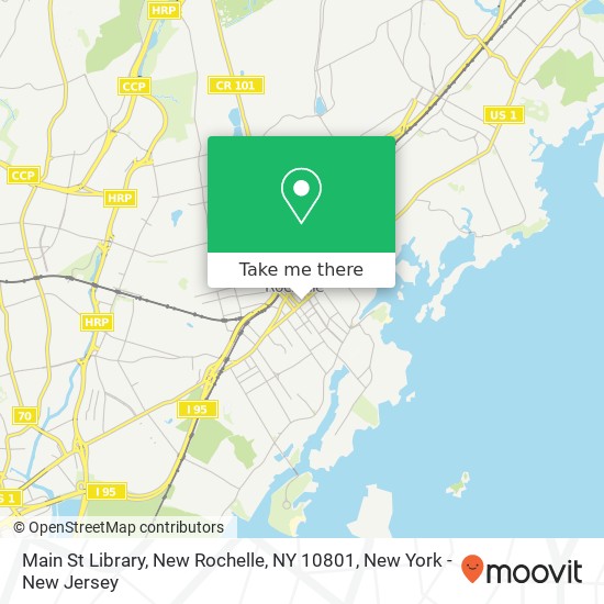 Mapa de Main St Library, New Rochelle, NY 10801