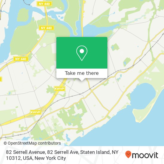 Mapa de 82 Serrell Avenue, 82 Serrell Ave, Staten Island, NY 10312, USA