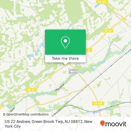 US 22 Andrew, Green Brook Twp, NJ 08812 map