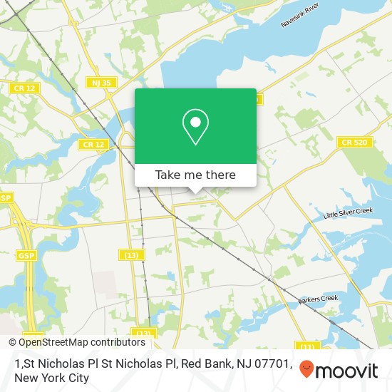 1,St Nicholas Pl St Nicholas Pl, Red Bank, NJ 07701 map