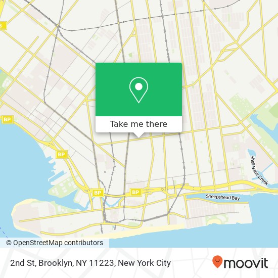 2nd St, Brooklyn, NY 11223 map