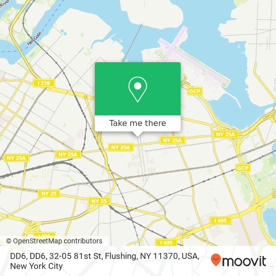 DD6, DD6, 32-05 81st St, Flushing, NY 11370, USA map