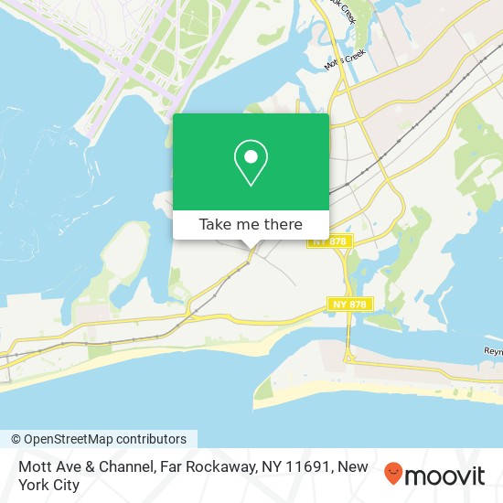 Mapa de Mott Ave & Channel, Far Rockaway, NY 11691