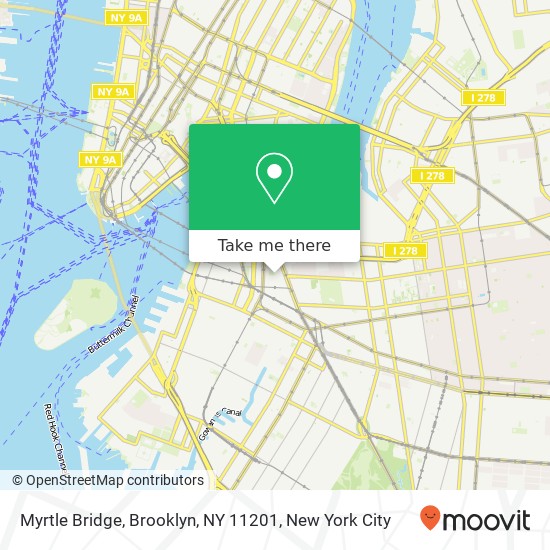 Myrtle Bridge, Brooklyn, NY 11201 map