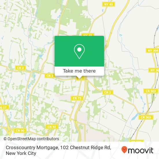 Crosscountry Mortgage, 102 Chestnut Ridge Rd map