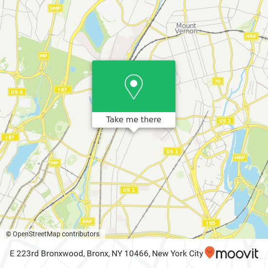 E 223rd Bronxwood, Bronx, NY 10466 map