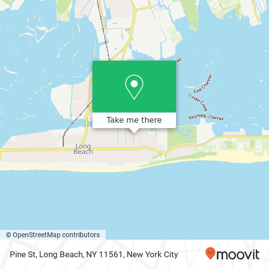 Mapa de Pine St, Long Beach, NY 11561