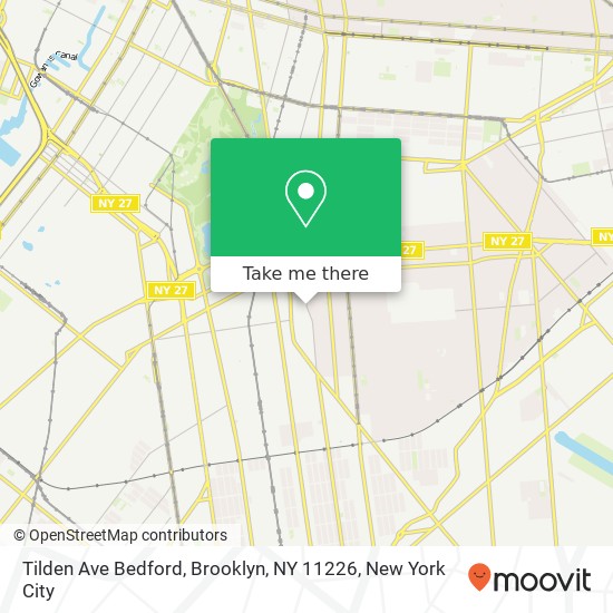 Tilden Ave Bedford, Brooklyn, NY 11226 map