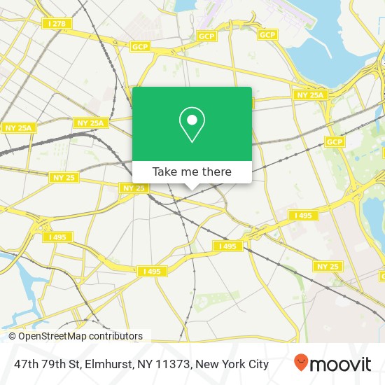 Mapa de 47th 79th St, Elmhurst, NY 11373