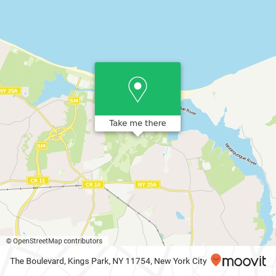 The Boulevard, Kings Park, NY 11754 map