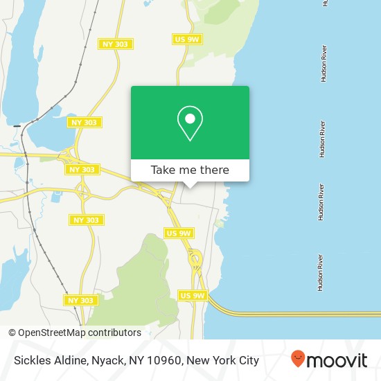 Mapa de Sickles Aldine, Nyack, NY 10960