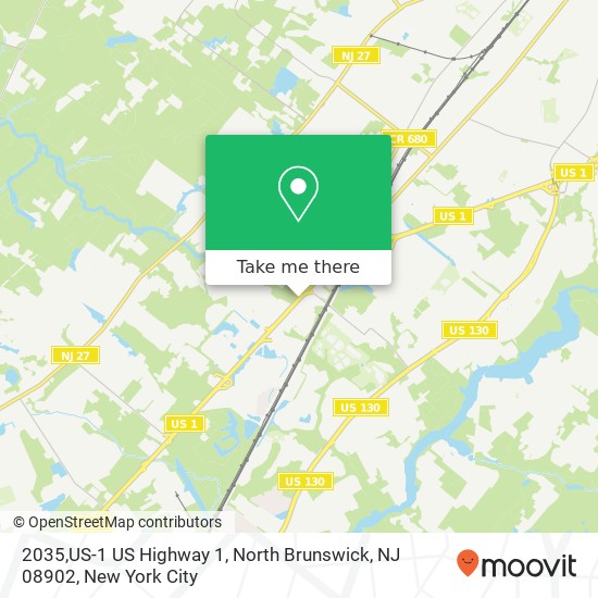 Mapa de 2035,US-1 US Highway 1, North Brunswick, NJ 08902