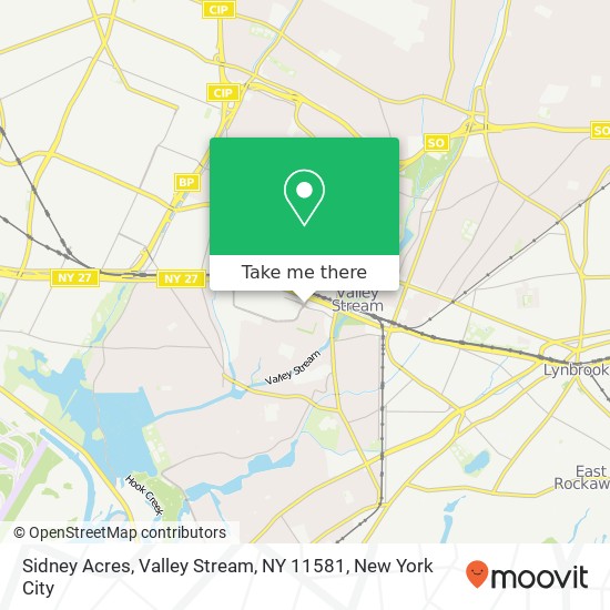 Sidney Acres, Valley Stream, NY 11581 map