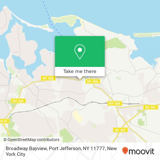 Mapa de Broadway Bayview, Port Jefferson, NY 11777