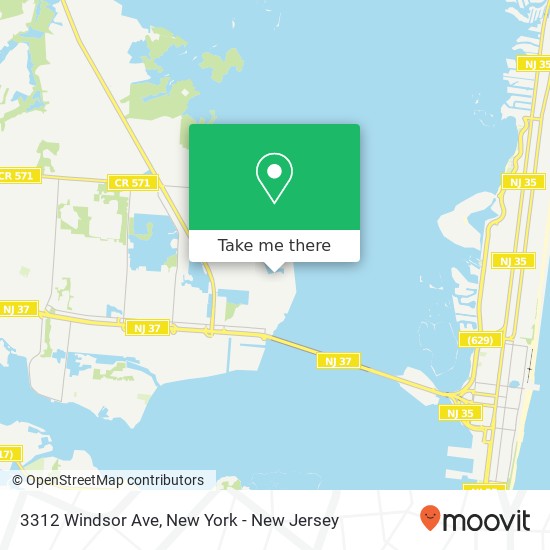 3312 Windsor Ave, Toms River, NJ 08753 map