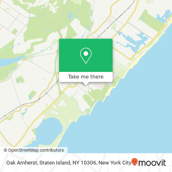 Oak Amherst, Staten Island, NY 10306 map