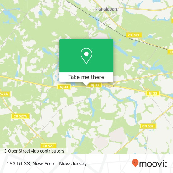 153 RT-33, Manalapan Twp, NJ 07726 map