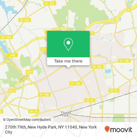 Mapa de 270th 79th, New Hyde Park, NY 11040