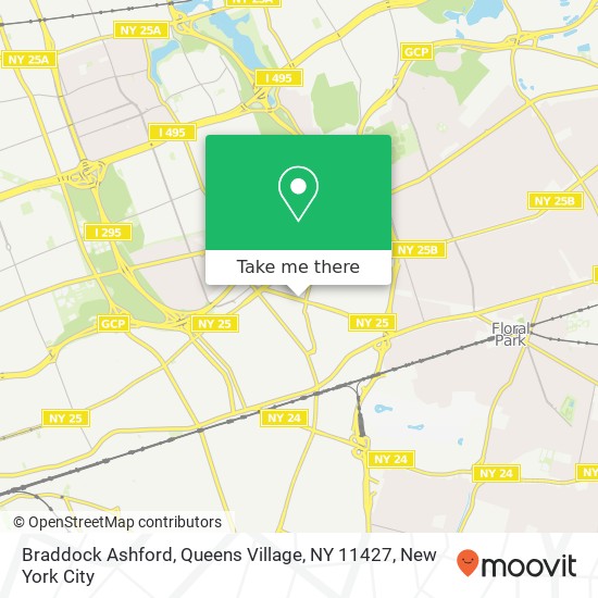 Mapa de Braddock Ashford, Queens Village, NY 11427