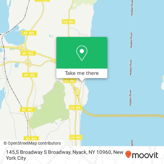 Mapa de 145,S Broadway S Broadway, Nyack, NY 10960