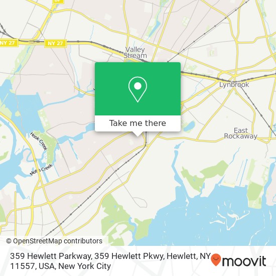 359 Hewlett Parkway, 359 Hewlett Pkwy, Hewlett, NY 11557, USA map