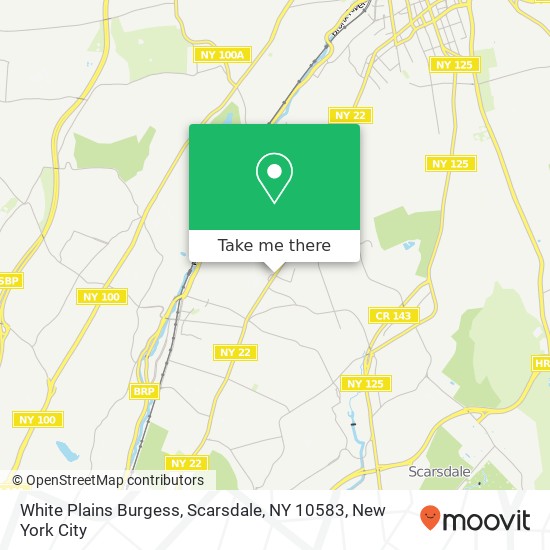 Mapa de White Plains Burgess, Scarsdale, NY 10583
