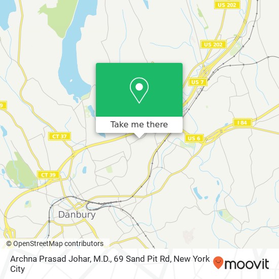 Archna Prasad Johar, M.D., 69 Sand Pit Rd map