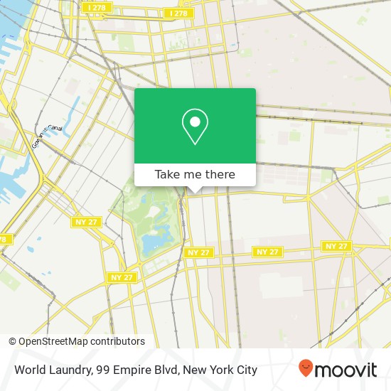 Mapa de World Laundry, 99 Empire Blvd