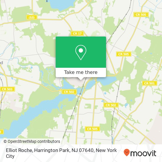 Mapa de Elliot Roche, Harrington Park, NJ 07640