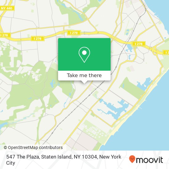 Mapa de 547 The Plaza, Staten Island, NY 10304