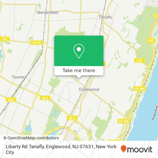 Mapa de Liberty Rd Tenafly, Englewood, NJ 07631