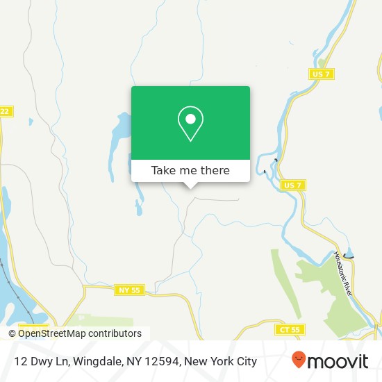 12 Dwy Ln, Wingdale, NY 12594 map