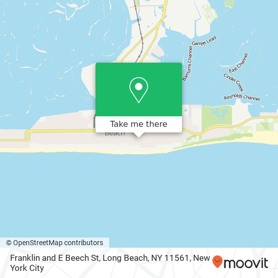 Mapa de Franklin and E Beech St, Long Beach, NY 11561