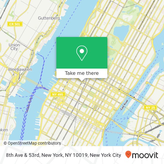 Mapa de 8th Ave & 53rd, New York, NY 10019