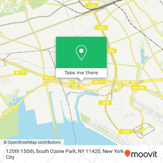 Mapa de 120th 150th, South Ozone Park, NY 11420