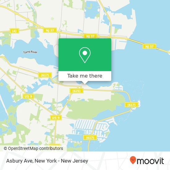 Asbury Ave, Ocean Gate, NJ 08740 map