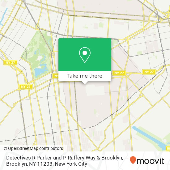 Detectives R Parker and P Raffery Way & Brooklyn, Brooklyn, NY 11203 map