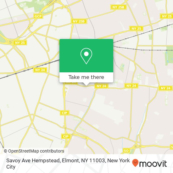 Savoy Ave Hempstead, Elmont, NY 11003 map