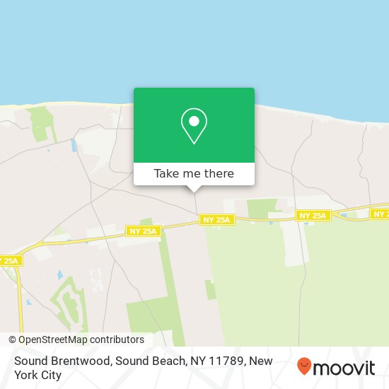 Mapa de Sound Brentwood, Sound Beach, NY 11789