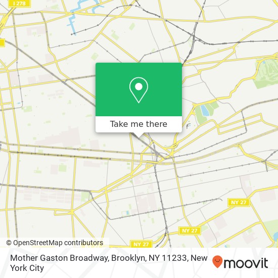 Mother Gaston Broadway, Brooklyn, NY 11233 map