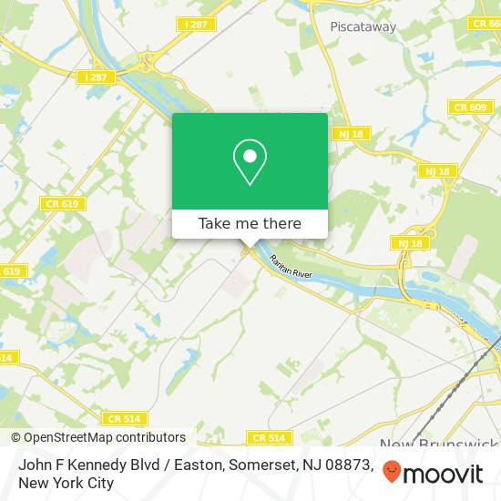 John F Kennedy Blvd / Easton, Somerset, NJ 08873 map