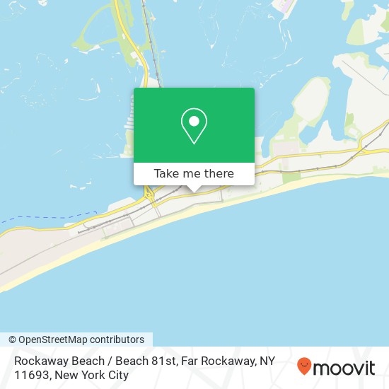 Mapa de Rockaway Beach / Beach 81st, Far Rockaway, NY 11693