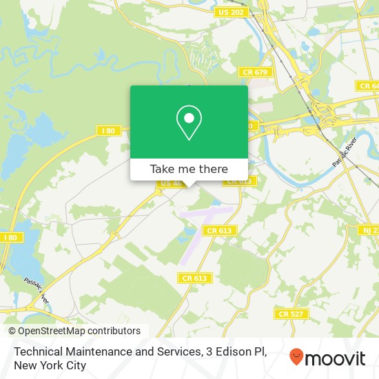 Technical Maintenance and Services, 3 Edison Pl map