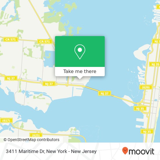 3411 Maritime Dr, Toms River, NJ 08753 map