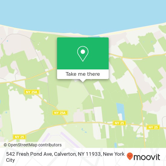 542 Fresh Pond Ave, Calverton, NY 11933 map