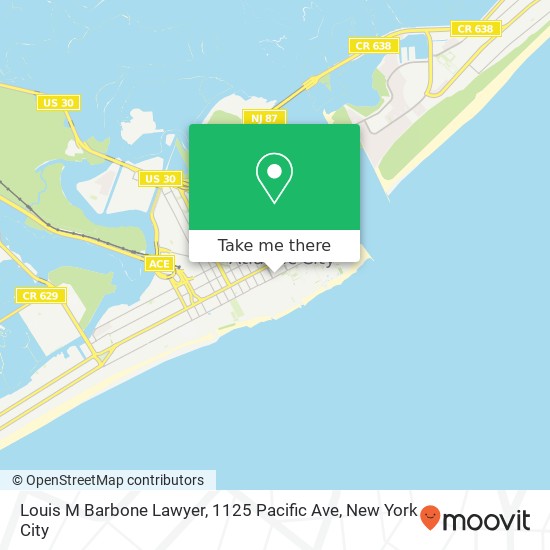 Mapa de Louis M Barbone Lawyer, 1125 Pacific Ave