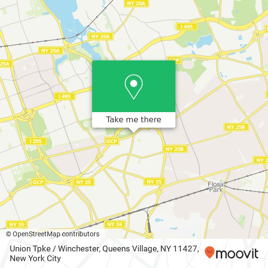 Mapa de Union Tpke / Winchester, Queens Village, NY 11427