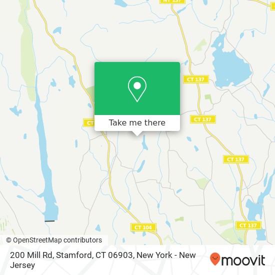 Mapa de 200 Mill Rd, Stamford, CT 06903