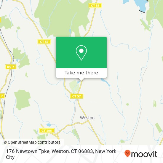 Mapa de 176 Newtown Tpke, Weston, CT 06883